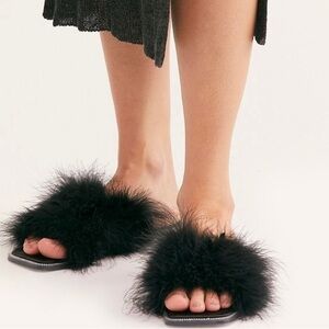 Jeffree Campbell Fuzzy Sandals